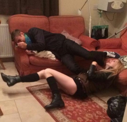 Drunk housemates can be platonic too