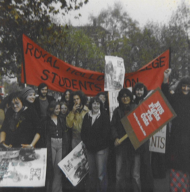 One of many protests in the 70's