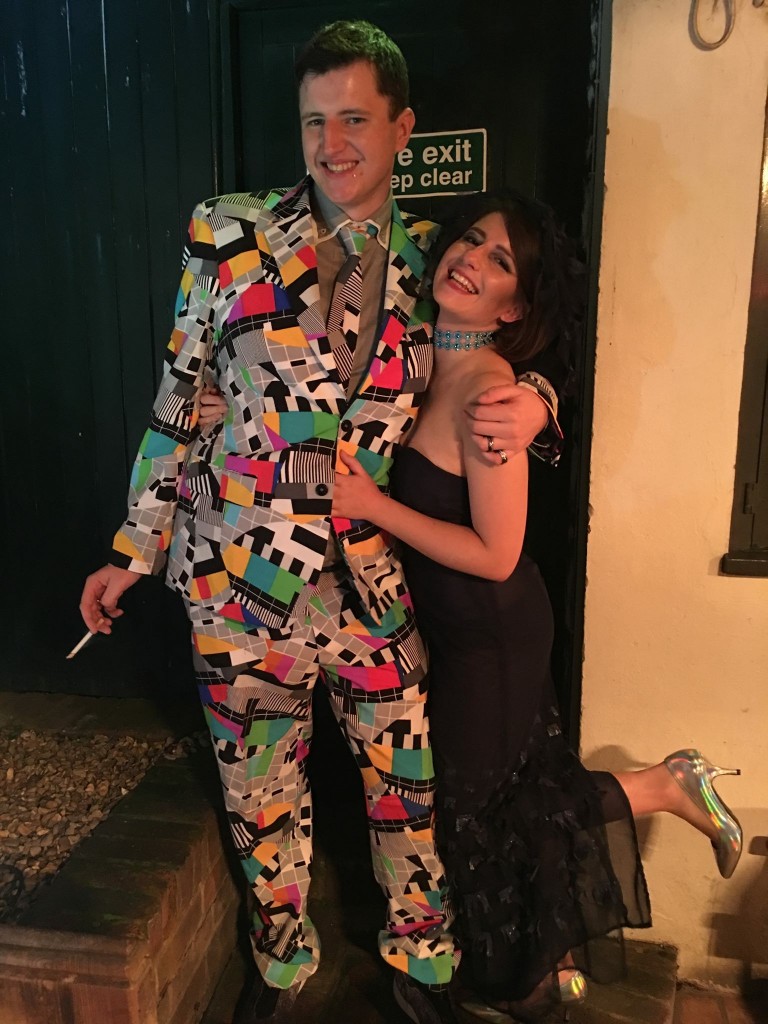 He went as a migraine for Halloween