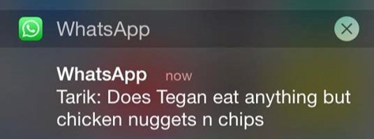 tarik nugget message
