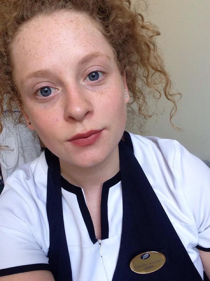 bare face and a 'subtle' lipstick-how to create the chapped lips look.
