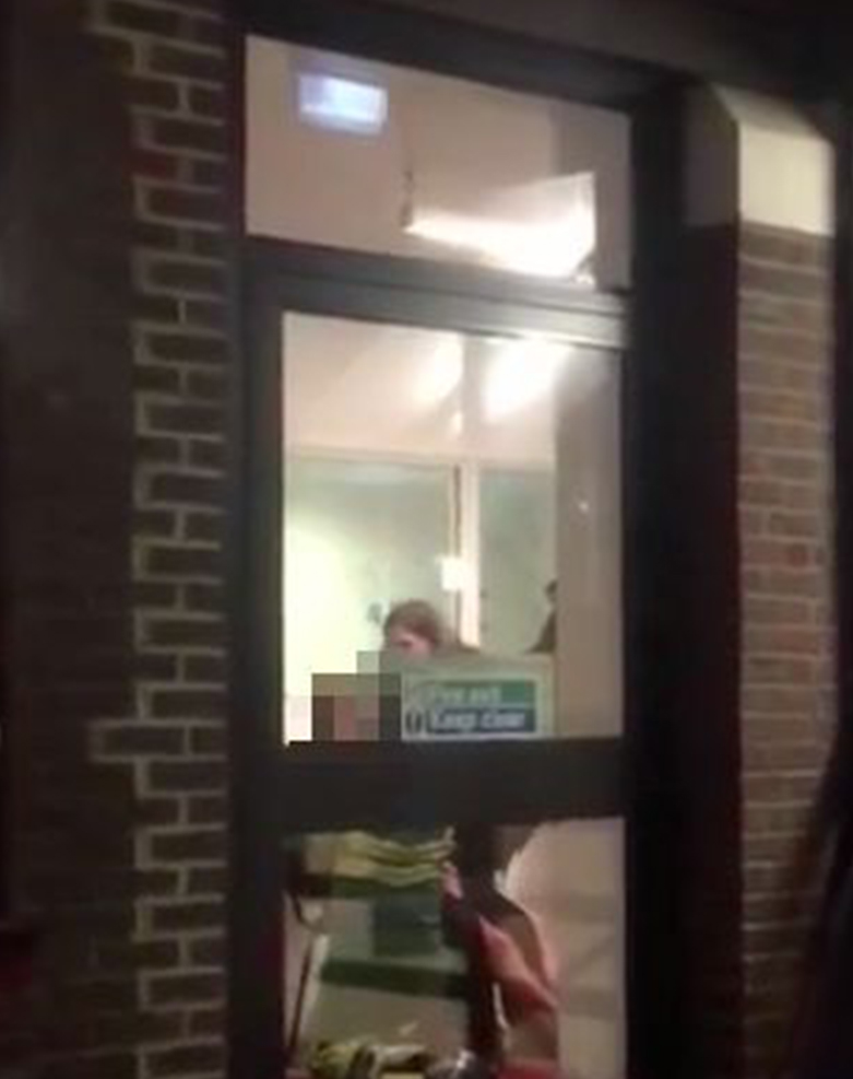 The suspect was detained at around 10pm