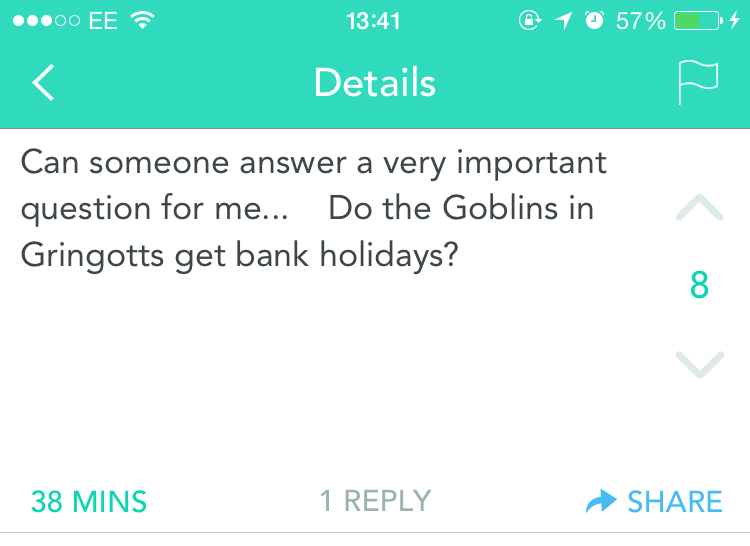 ...Harry Potter troubles?
