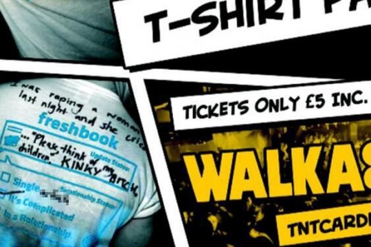 This poster, complete with rape joke, was widely published around Cardiff Met's campus.