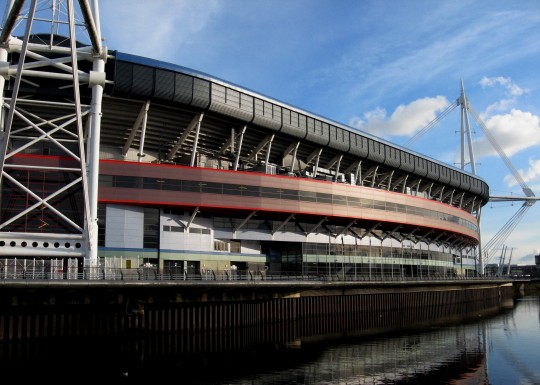 This is what the Millennium Stadium looks like when it's not raining.