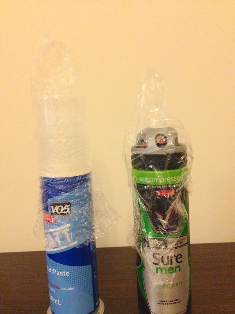 Can you distinguish between cling film and contraceptive?