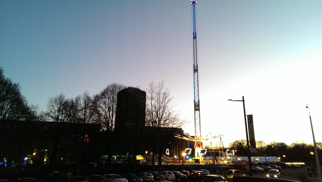 The ride has re-opened, but very quiet in an otherwise busy Winter Wonderland.