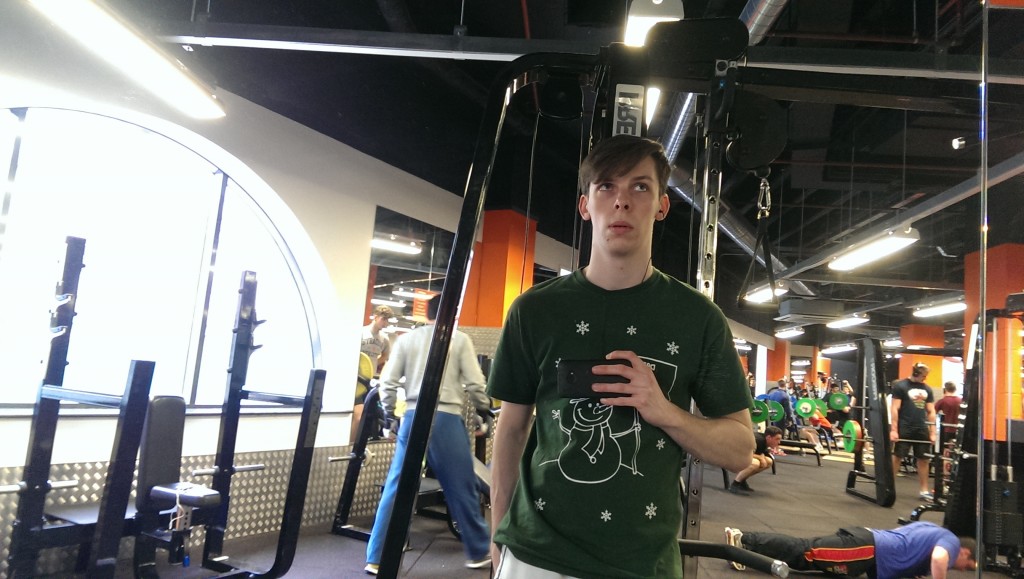 Those skinny arms, though.