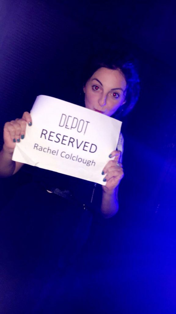 Right at the front too. We have no idea who you are, Rachel Colclough, but thanks