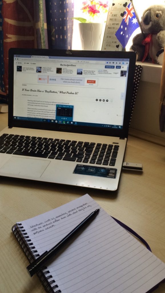 The dreaded time of day when it's time to do the basics of what you came to uni to do.