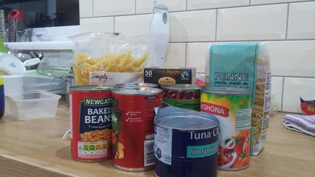 Tinned and dry foods have been requested