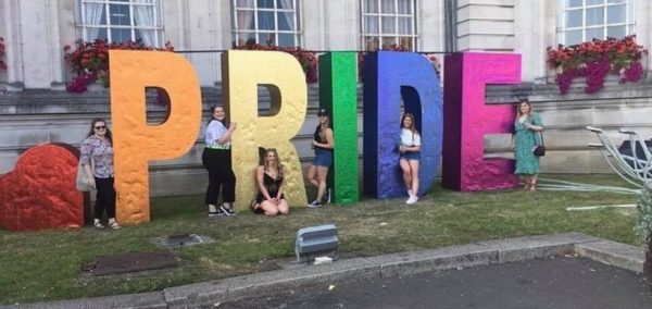 Image may contain: Urban, Text, Shorts, Apparel, Clothing, Person, Human