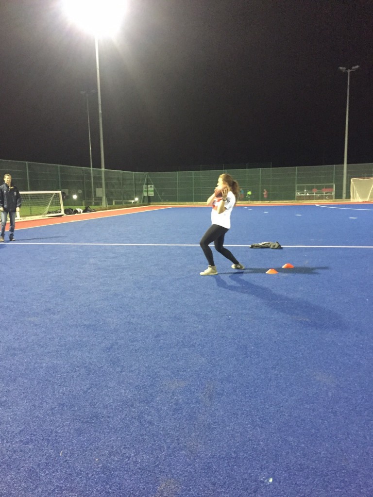 Trying to catch the ball