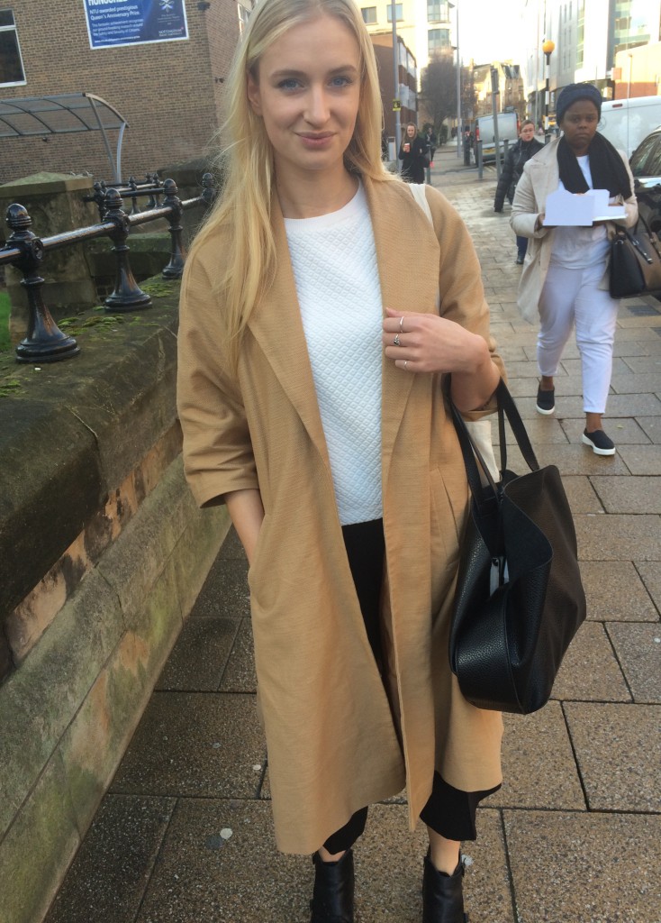 Julia Harvey, Fashion Communication and Promotion. Quilted jumper is from Topshop