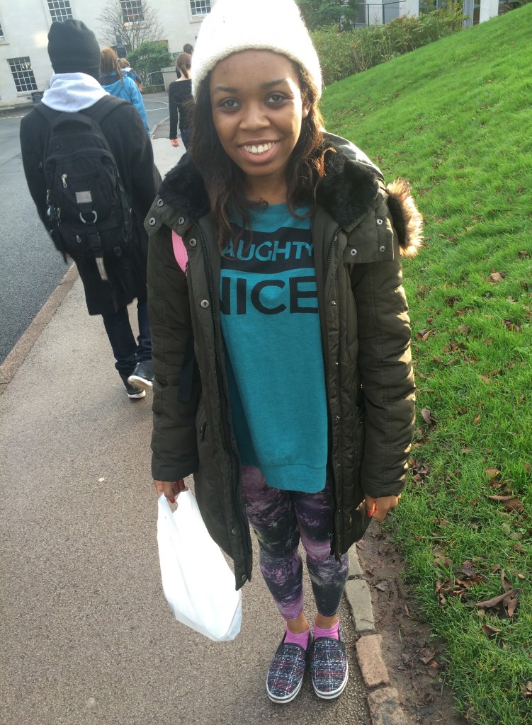 Kalelah Benjamin, Philosophy. Leggings are from New Look