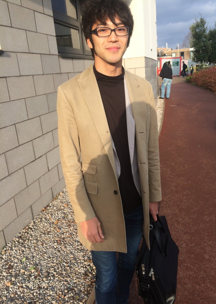 Yotaro Ebina, Economics. Coat is from Club Monaco