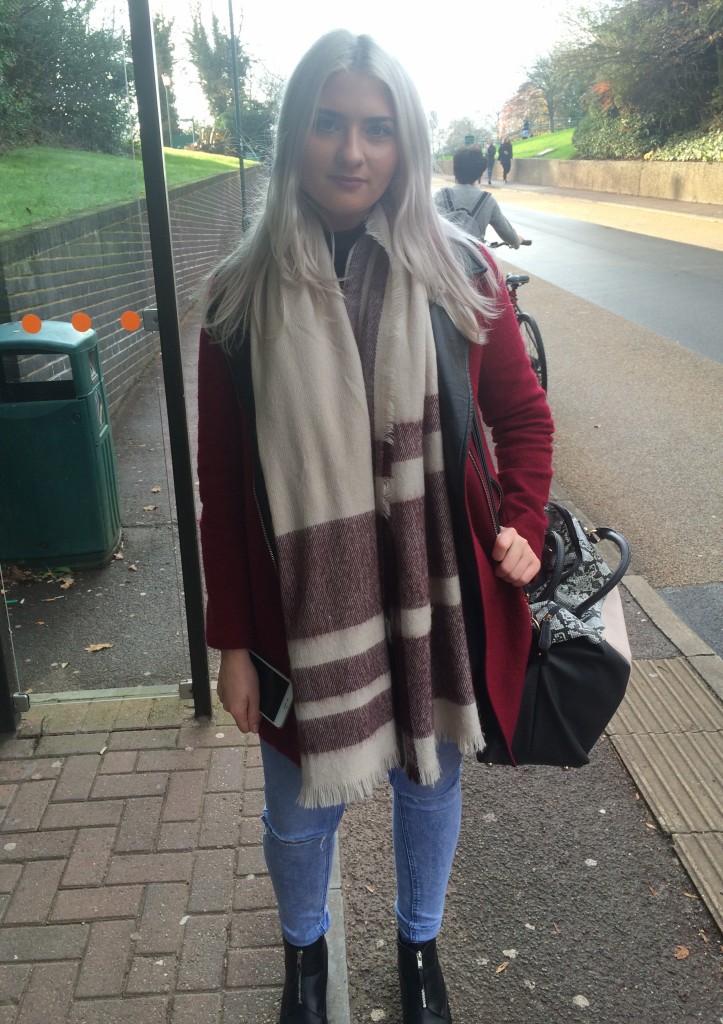 Dominika Karamanska, TV and Film. Scarf is from Primark