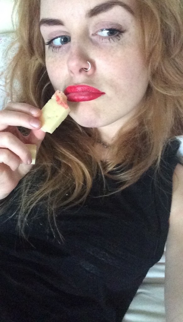 having a lil' nibble