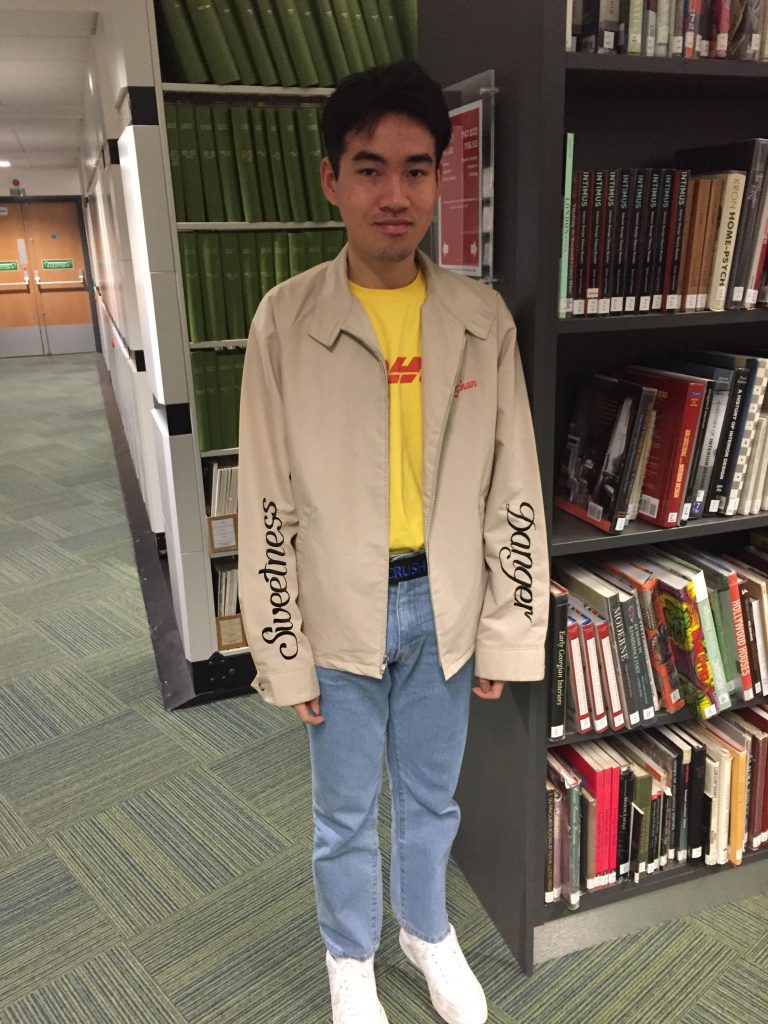 Phong Pham, Fashion Design- Second Year. Hand embroided jacket is vintage