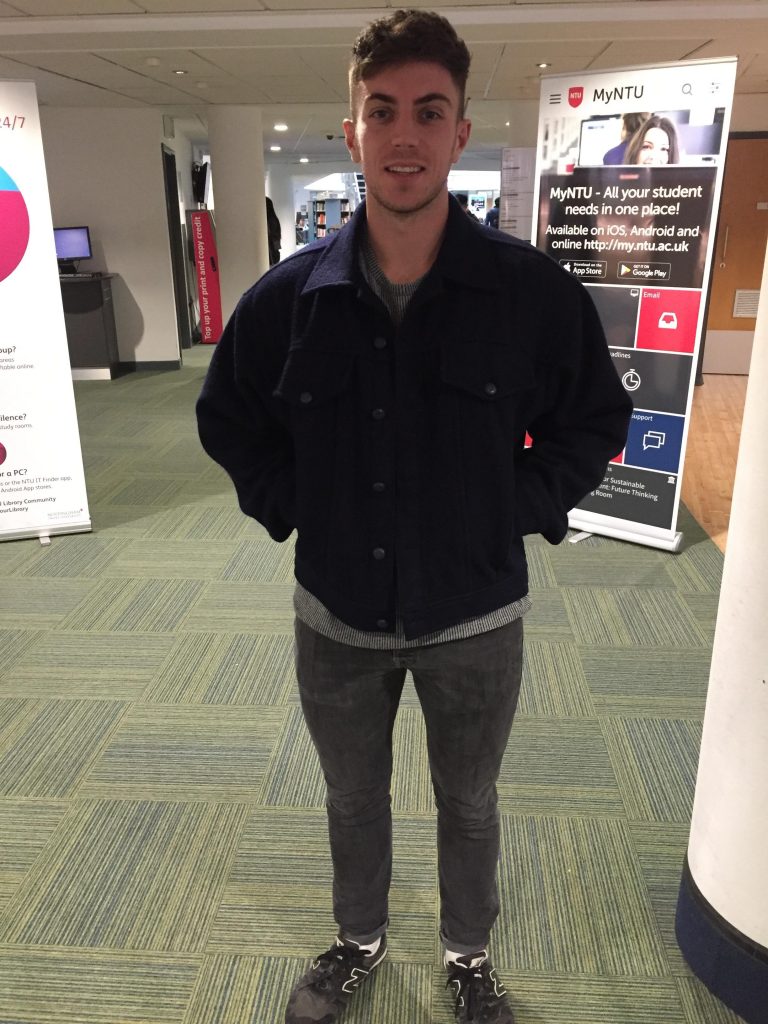 Conor Hills, Building Surveying. Coat is from Scrooge and jeans are Jack Wills