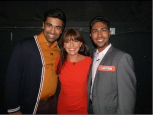 Shyam and his brother with Davina
