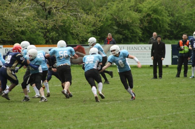 Cambridge's explosive running back Jack Tavener