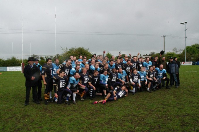 Cambridge and Oxford line up before the match
