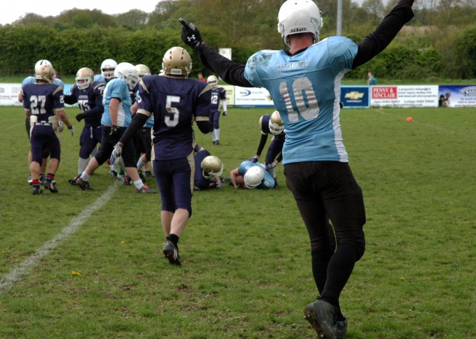 Quarter Back Joe Yardwood's winning touchdown