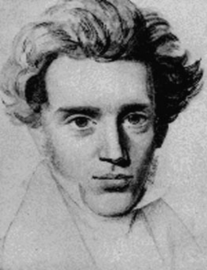 Kierkegaard posing for a #selfie