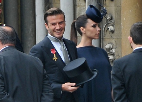 David was chuffed to be at the royal wedding