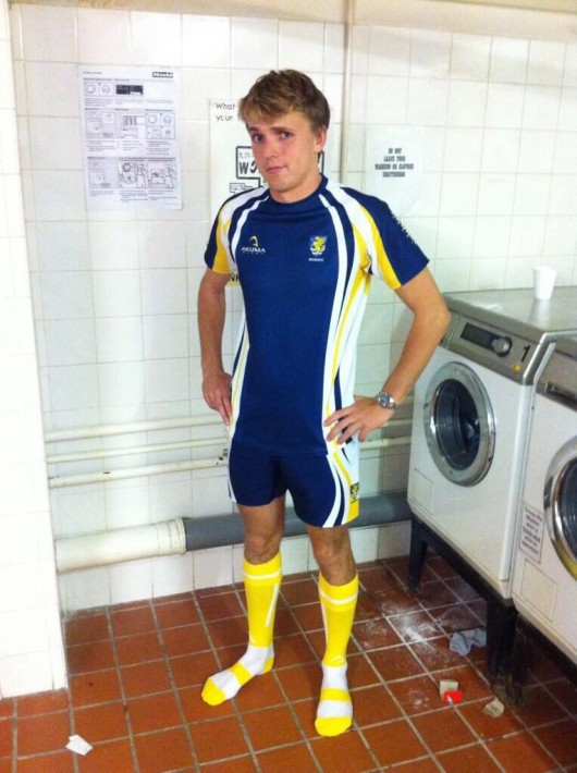 Apparently the least intimidating college rugby captain on the circuit...