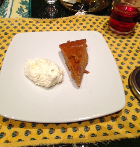 An excellent pumpkin pie