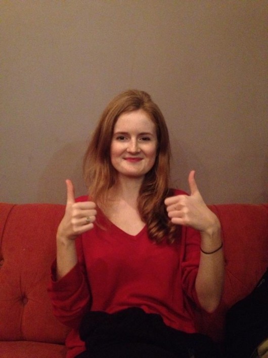 Leaf is excited at the prospect of not blending into a sofa