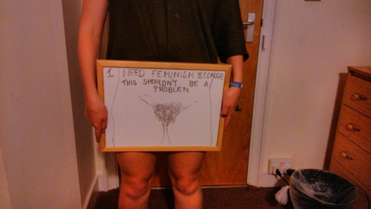 N.B. Not actual pubic hair. Pubic hair represented by actor