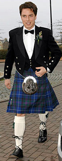 John Barrowman (a known homosexual) wearing a kilt. Correlation… or causation??
