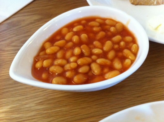 Yes I did in fact lay these baked beans myself