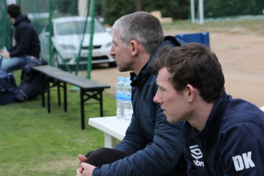 We can only hope the players were delivering the same intensity as the coaches' stares!