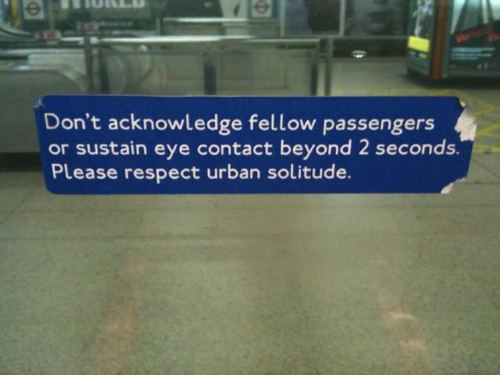 There is a certain irony to the signs...