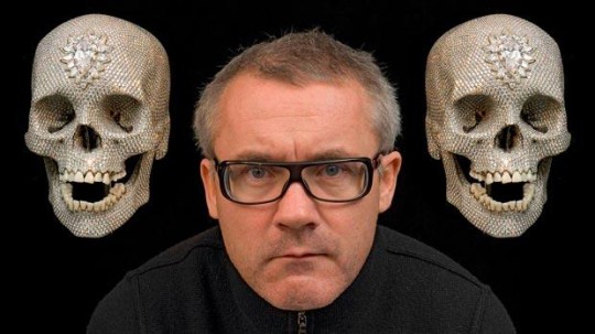 Damien Hirst and his famous diamond skulls