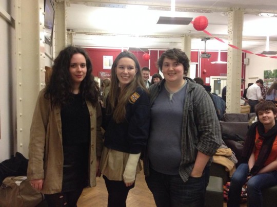 The new Women's officer, Access officer and President. Like Destiny's Child, except white