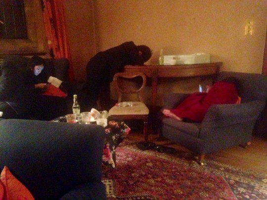 These guys were passed out by 12:30