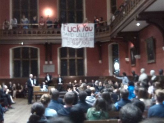 They got away with it at the Oxford Union!