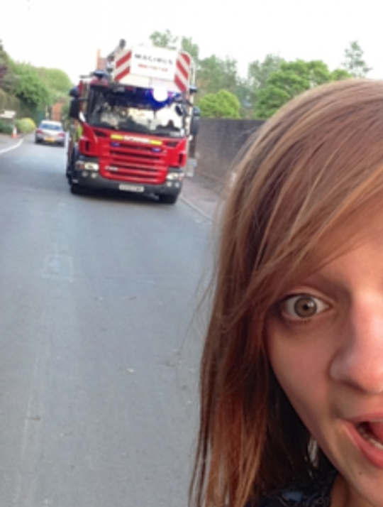 College is burning! But wait… lemme take a selfie