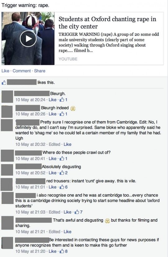Speculation on the "Cuntry Living" Facebook page