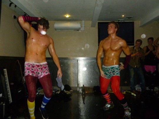 Middle class gay men, no doubt. Animals.