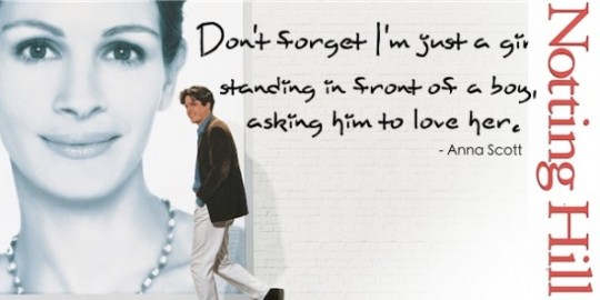 What a hopeless romantic...