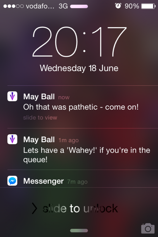 Superb banter on the SSMB app