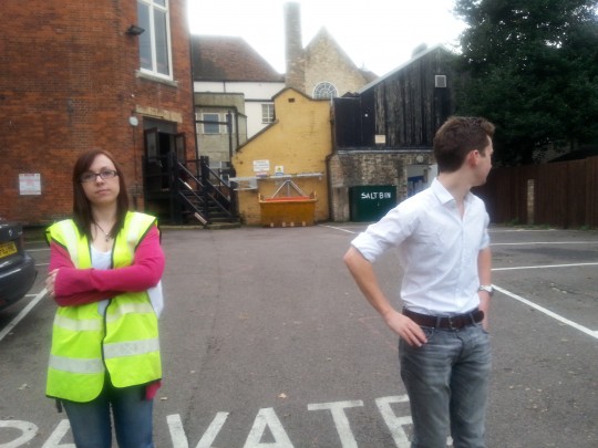 Heavy security presence at the back of the Union