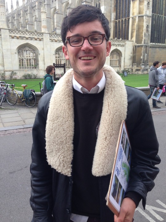 Teaming his winner's grin with come-hither furs