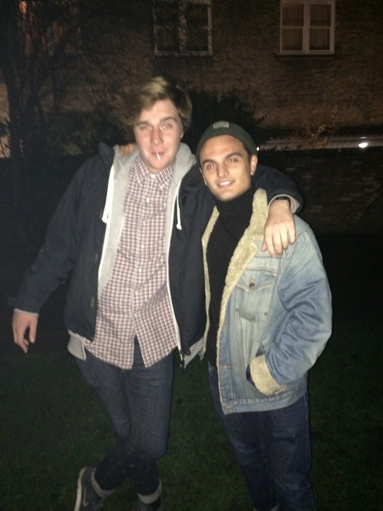 Sammy Lee and Aron Villa, two members of the Grex club. The elusive 'Sardine of the Cam' refused to partake in the photograph